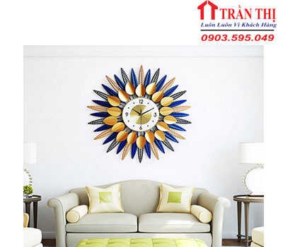 Đồng Hồ Trang Trí Hoa Nghệ Thuật H1-TP