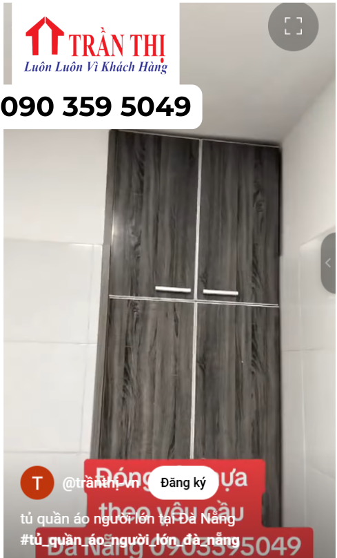 Mẫu tủ quần áo người lớn Đà Nẵng