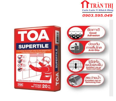 Keo Dán Gạch Supertile (màu xám)