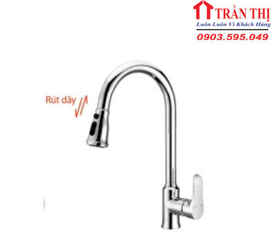 Vòi Rửa Chén Rút Dây CA417-TL