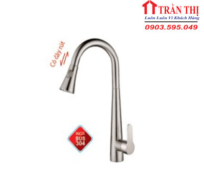 Vòi Rửa Chén Nóng Lạnh Có Dây Rút CA427 _ TL