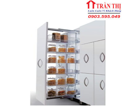 Tủ Kho inox Nan Cánh Rút 4 Tầng-TG