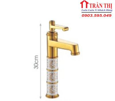 Vòi Lavabo Đồng Mạ Vàng N/L CA324-TL