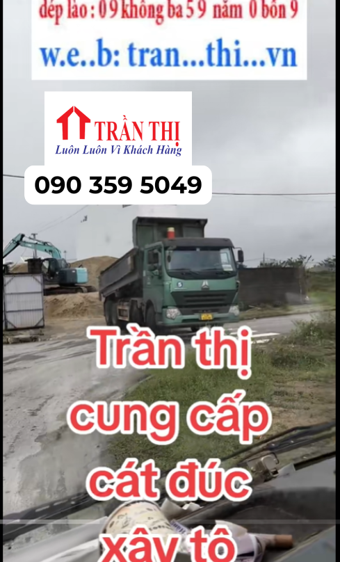 Mẫu cát xây dựng Trần Thị TP Hồ Chí Minh