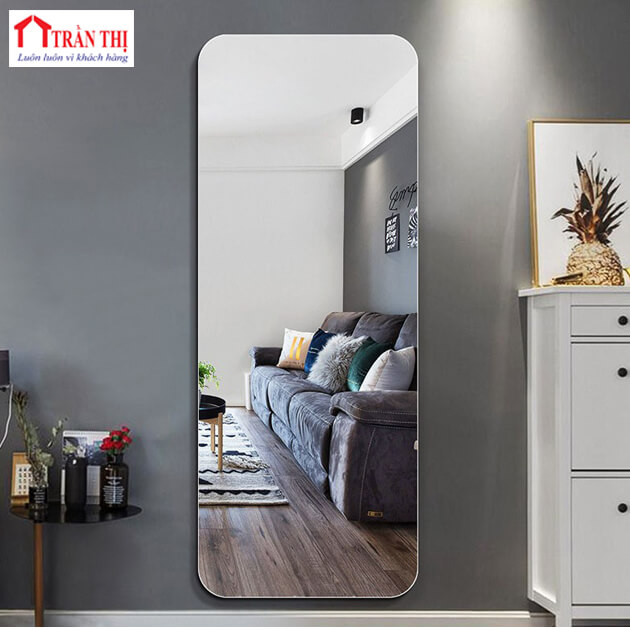 Gương Viền Da 500x1500