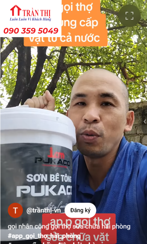 Mẫu sơn giả bê tông Pukaco TP Hồ Chí Minh