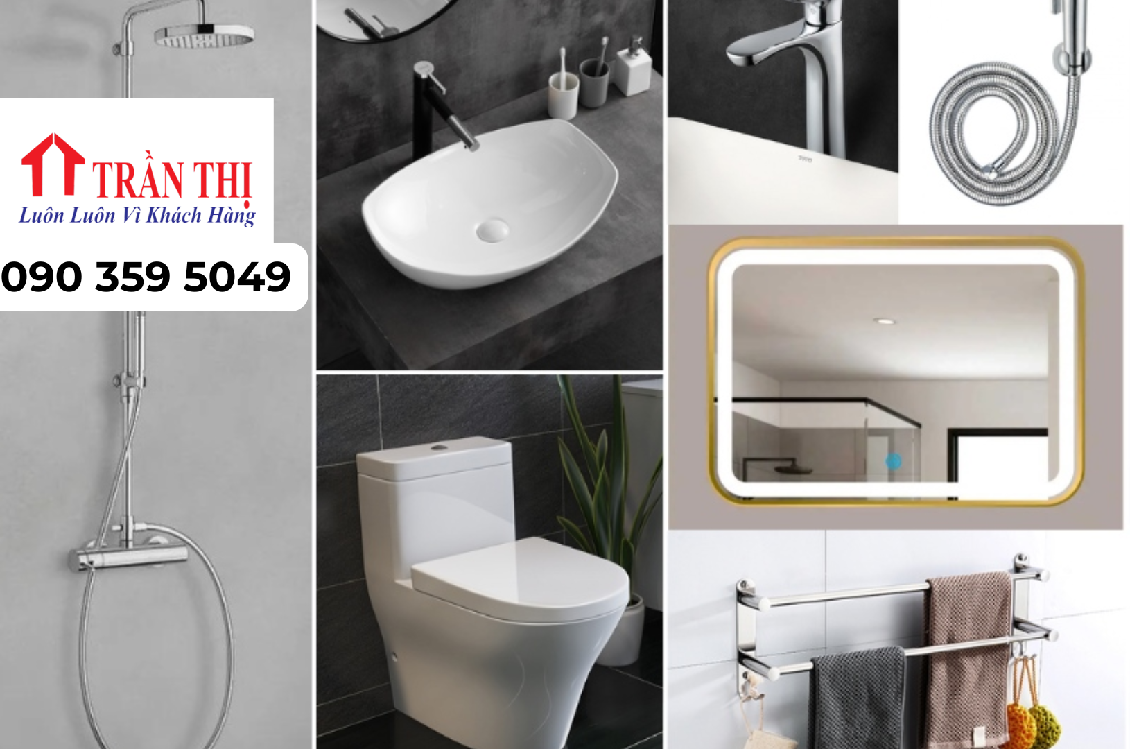 Thiết bị vệ sinh cơ bản của phòng tắm TP Hồ Chí Minh