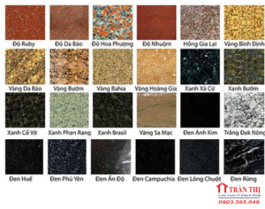 Mẫu Đá Granite Hoa Cương