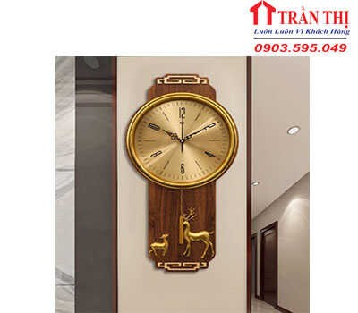 ĐỒNG HỒ GỖ TREO TƯỜNG QUẢ LẮC - TP