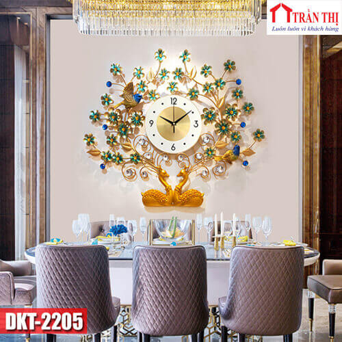 Đồng Hồ Treo Tường Hưu Đôi DKT-2205-70