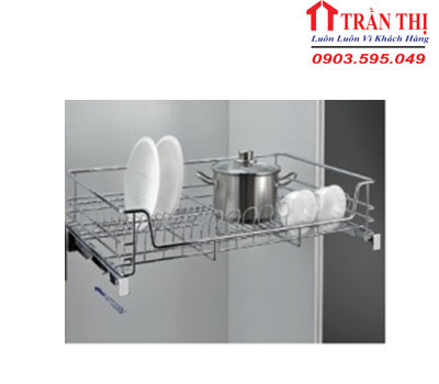 Giá Đựng Bát Đĩa inox Bóng Nan Tròn Vuông CR-61 -TG