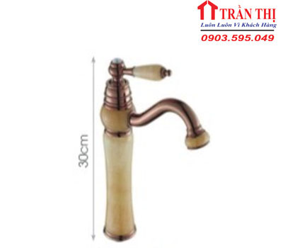Vòi Lavabo Đồng Cổ Nóng Lạnh CA323-TL