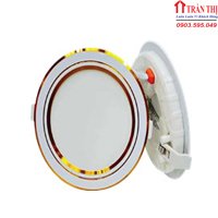 Đèn Led Panel Âm Trần Siêu Mỏng Viền Vàng/Bạc
