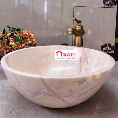 Lavabo vân đá tròn - MS001