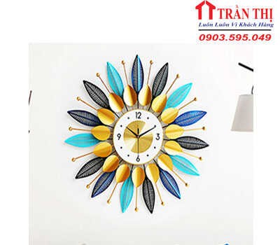 Đồng Hồ Trang Trí Hoa Nghệ Thuật H4 -TP