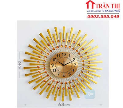 Đồng Hồ Treo Tường Mặt Trời 74V2 -TP