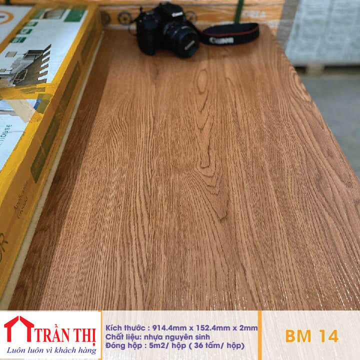 Sàn nhựa bóc dán S14