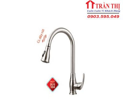 Vòi Rửa Chén Nóng Lạnh Có Dây Rút CA426-TL