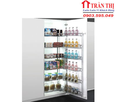Tủ Kho inox 304 Nan 4 Tầng Cánh Mở , Ray Âm-TG