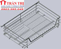 Giá đựng xoong nồi inox 304 nan vuông