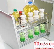 Giá dao thớt 3 tầng nan dẹt inox 304-TG
