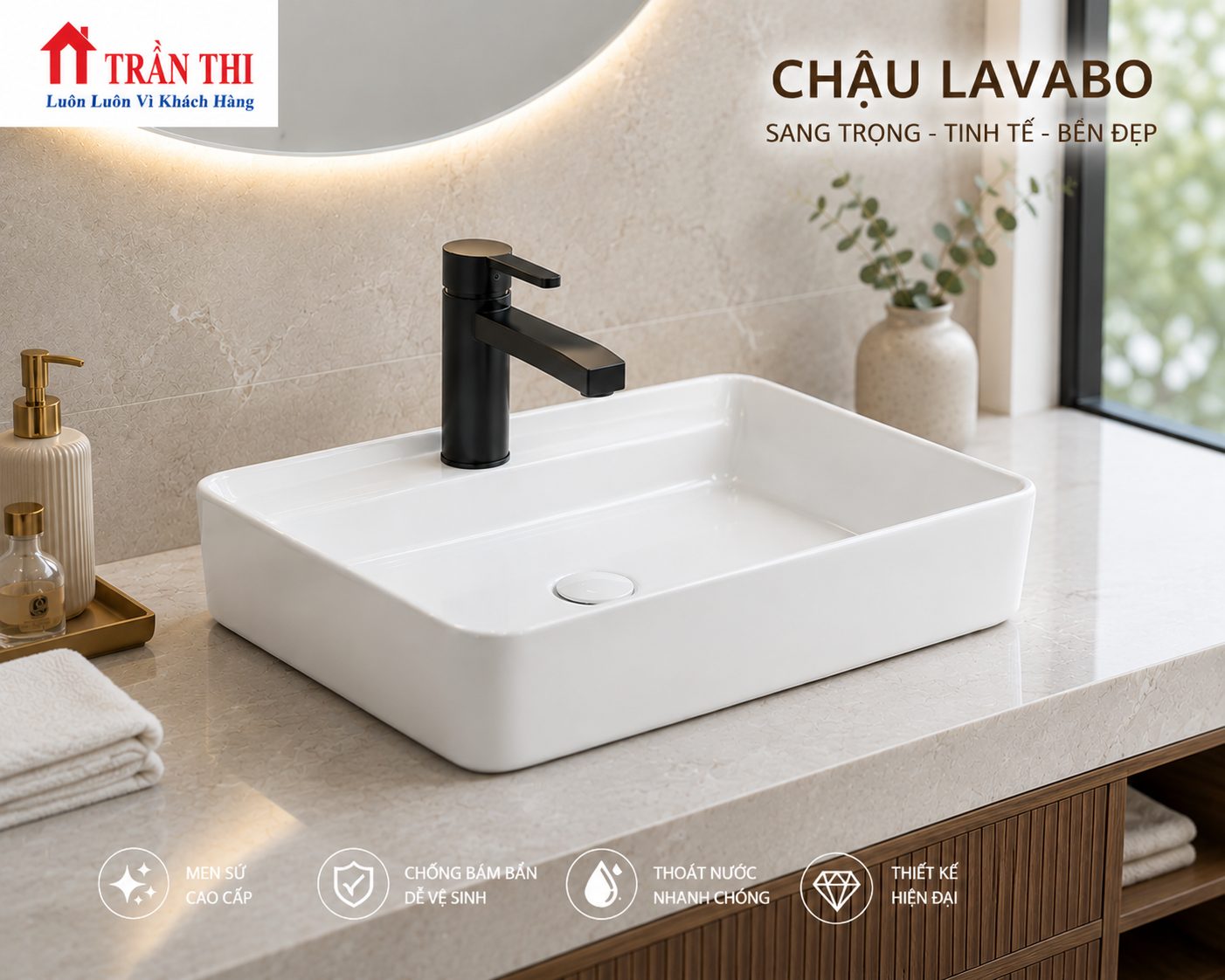Lavabo Để Bàn -LB02