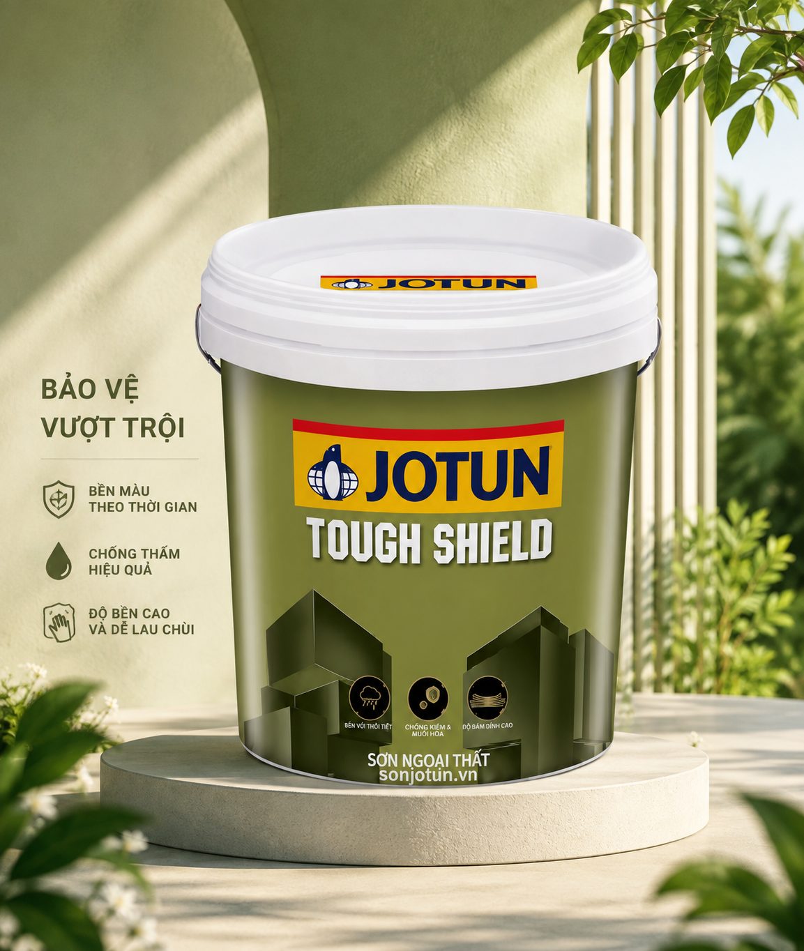 Sơn Phủ Ngoại Thất Jotun Tough - Thùng 17 lít