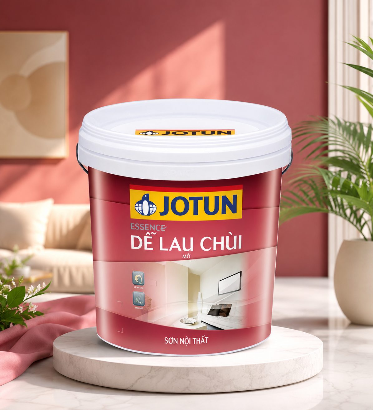 Sơn Phủ Nội Thất Jotun Dễ Lau Chùi Essence - Thùng 17 lít