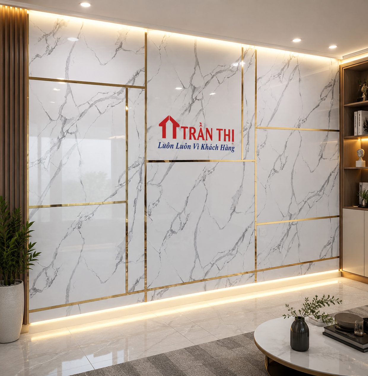 Nhận Thi Công Tấm Nhựa PVC Vân Đá